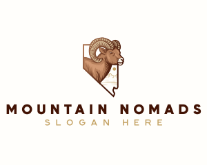 Nevada Bighorn Sheep logo design