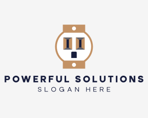 Electrical Socket Utility logo design