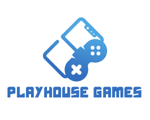 Game Controller Smartphone logo design