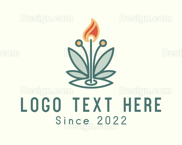 Spa Meditation Flame Logo