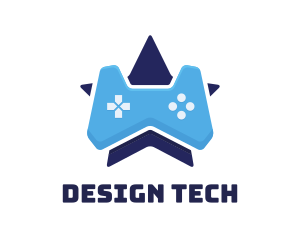 Blue Star Controller logo design