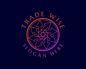 Geometric Arrow Trading logo