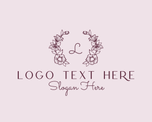 Floral Wreath Feminine Florist logo