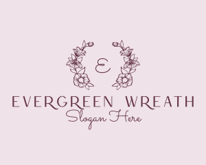 Floral Wreath Feminine Florist logo design