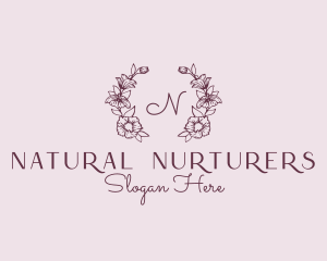 Floral Wreath Feminine Florist logo design