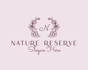 Floral Wreath Feminine Florist logo design