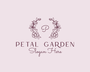 Floral Wreath Feminine Florist logo design