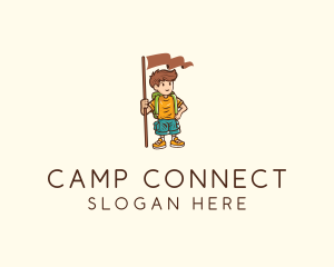 Summer Camp Boy  logo design