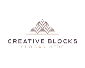 Creative Architecture Pyramid logo design