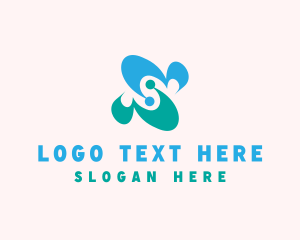 Abstract - Abstract Butterfly Wing logo design