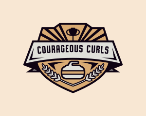 Curling Tournament Championship logo design