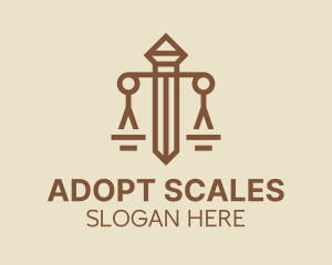 Sword Scales Law Firm logo design