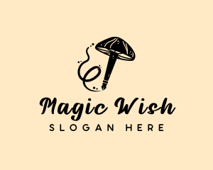 Magic Mushroom Pen logo design