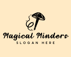 Magic Mushroom Pen logo design