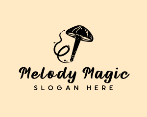 Magic Mushroom Pen logo design