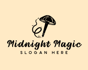 Magic Mushroom Pen logo design