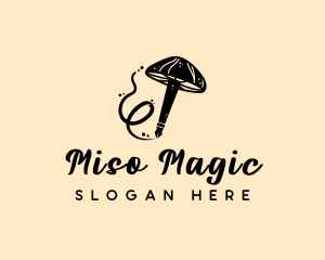 Magic Mushroom Pen logo design