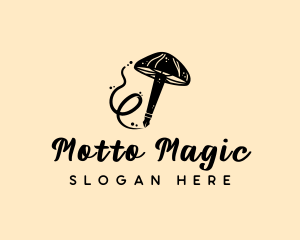 Magic Mushroom Pen logo design