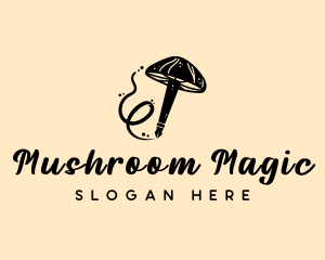 Magic Mushroom Pen logo design