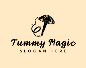 Magic Mushroom Pen logo design