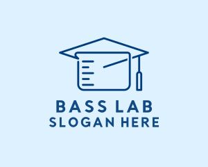 Laboratory Beaker Education logo design