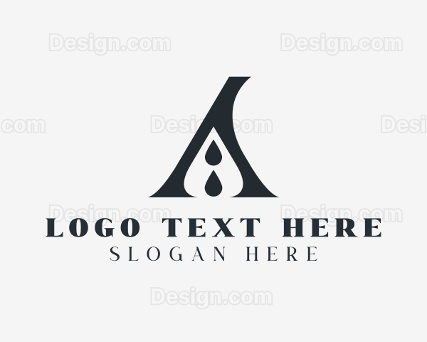 Publishing Droplet Letter A Logo