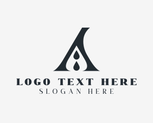 Publishing Droplet Letter A logo