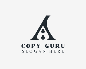 Publishing Droplet Letter A logo