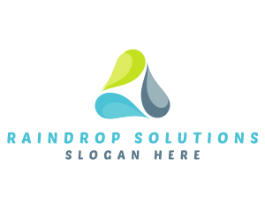 Water Droplet Raindrop logo