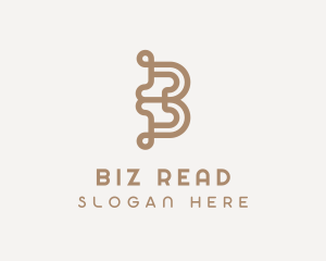 Stylish Upscale Boutique Letter B logo design