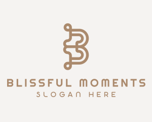 Stylish Upscale Boutique Letter B logo design