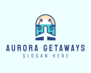 Island Beach Getaway logo design