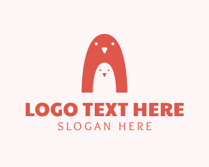 Penguin Bird Nestling logo