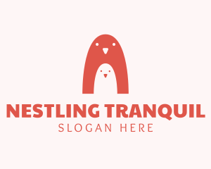 Penguin Bird Nestling logo