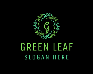 Wreath Vine Leaf  logo