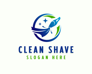 Vacuum Cleaning Disinfection logo design