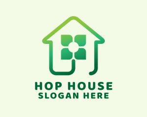 Sustainable Flower House logo design