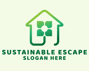 Sustainable Flower House logo design