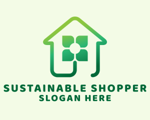 Sustainable Flower House logo design