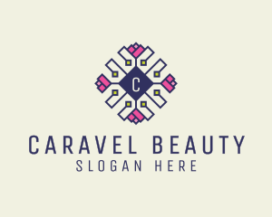 Embroidered Floral Beauty Spa logo design