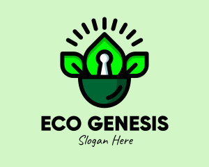 Eco Planting Security logo design