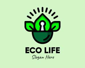 Eco Planting Security logo design