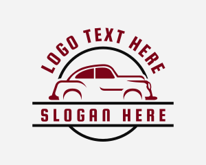 Retro Car Transportation logo