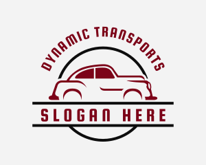 Retro Car Transportation logo design