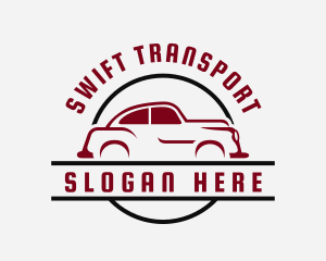 Retro Car Transportation logo design