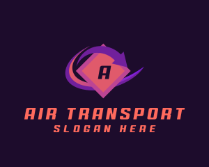 Logistics Shipment Arrow logo design