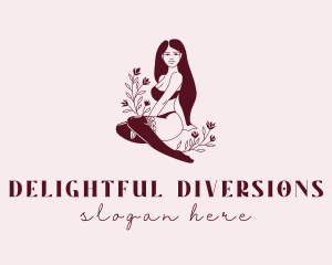 Sexy Adult Entertainer Woman logo design