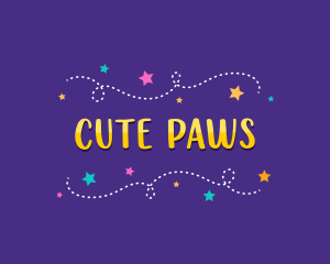 Cute Whimsical Stars logo design