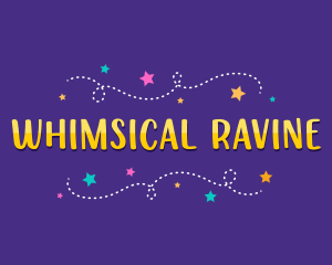 Cute Whimsical Stars logo design