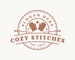 Crochet Knitting Mittens logo